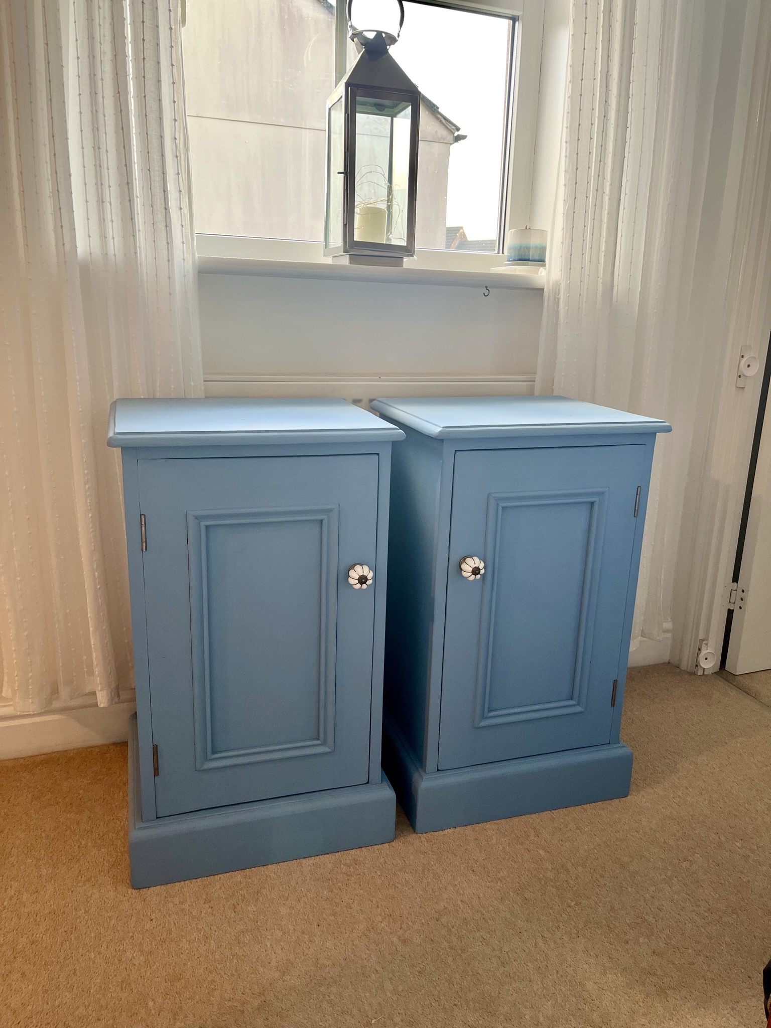 Blue Bedside Cabinets